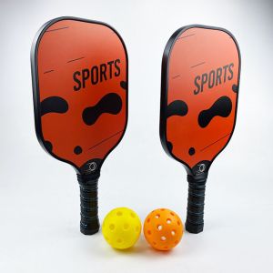 Orange Pickleball Racket Graphite Honeycomb Pickleball Paddles Carbon Fiber