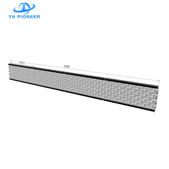 Four Row Roller Guide Rail For Low Friction High Impact Resistance Conveying