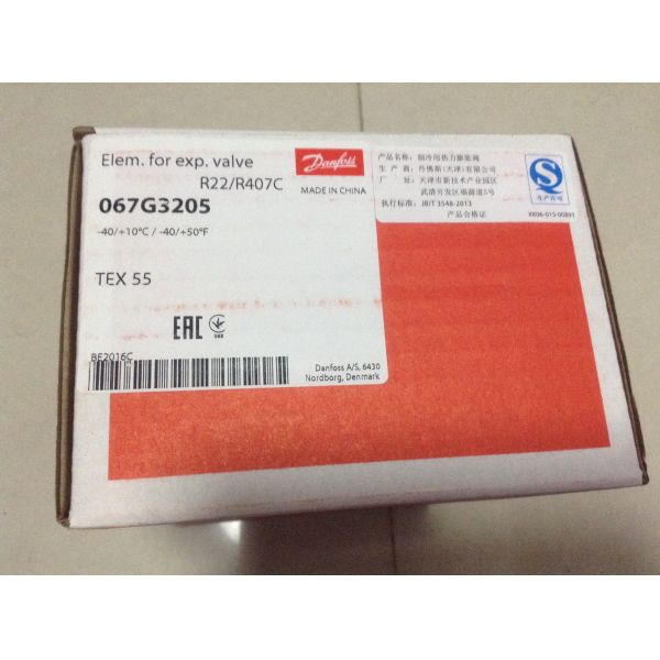 Buy HVAC  Element for Thermostatic Expansion Valves sensing package TE Series TEX55 067B3205 at wholesale prices