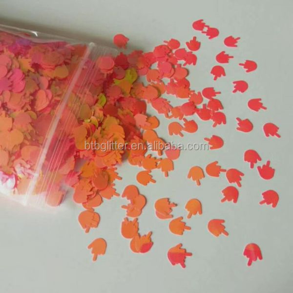 Customized Logo Glitter Dragons Shape for Webbing Nail Art Tumbler Cups Wall Art Sticker Eco-friendly Polyester Design