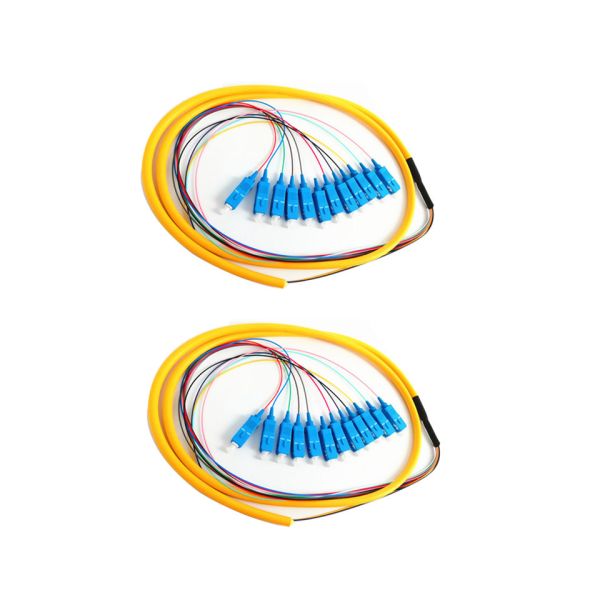 Buy 12 Cores LSZH 0.9mm SC UPC Low PDL Fiber Optic Pigtail at wholesale prices