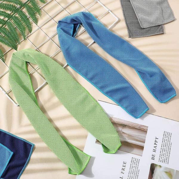 Buy Outdoor Sports Cooling Towel Quick Dry Breathable Fitness Gym Chilly Neck Instant Microfiber Cooling Towel at wholesale prices
