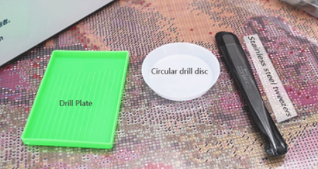 Diamond Painting Flower purple cross stitch kit crystal diamond