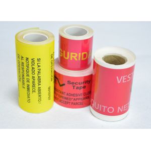 Quality Customized Tamper Proof VOID Security Labels With Hidden Message for sale