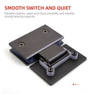 Stainless Steel Shower Door Hinges Suitable for 800-1200MM Door Width 5-6MM