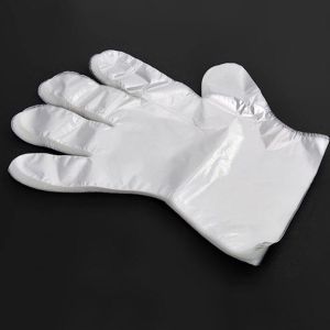 Quality Popular Folding Transparent Plastic Gloves , Disposable Polyethylene Gloves for sale