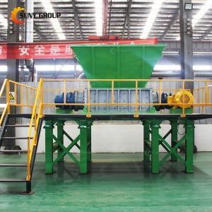 Video Outgoing-Inspection 2300KG Iron Plate Double Shaft Shredder for Metal