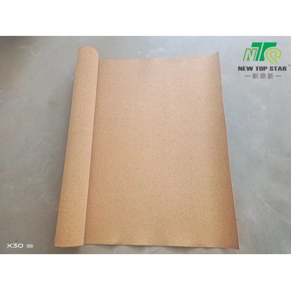 1mm Thick Eco Cork Underlayment Soundproofing 220kg/Cbm For PVC Flooring
