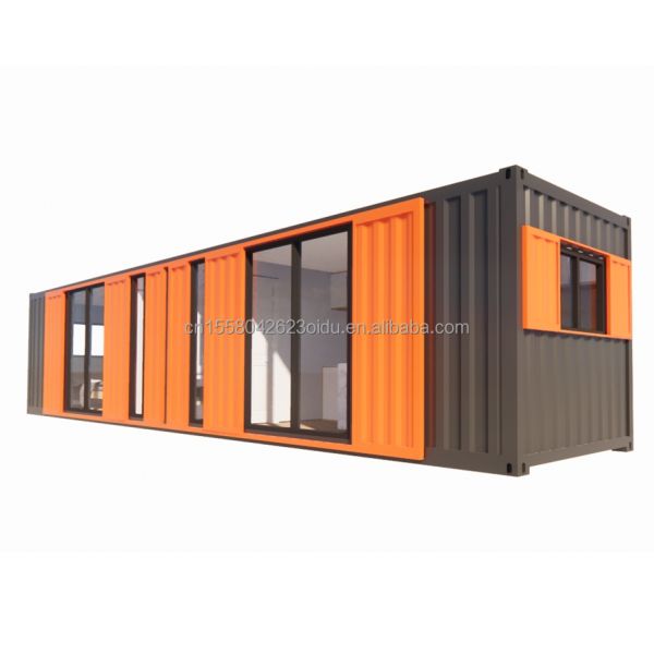 40FT Container Apartment Modular Finished Wooden Houses Customized Color Independent Student Apartment Prefabricated House