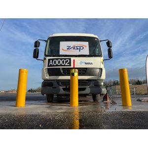 Quality Stainless Steel Fixed Bollards with Reflective Tape for Security for sale