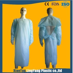 China Lightweight Disposable Plastic Gowns / Patient Surgical Gowns Anti Blood on sale