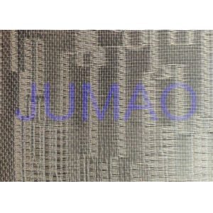 Metal Type Glass Partition Fine Woven Wire Mesh With Float Glass CE Approved