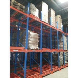 LIFO Storage Push Back Racking , Powder Coating High Density Warehouse Racking