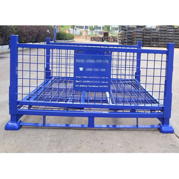 Buy Lockable Gas Cylinder Stillage Pallet Cage With Access Gates at wholesale prices