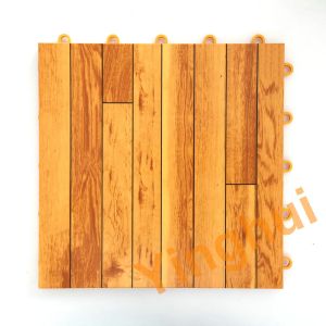 Customizable Indoor Basketball Sports Court Flooring Interlock PP Solid Wooden