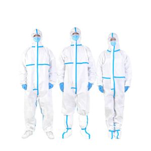 Breathable White Disposable Protective Coverall With Anti Static Feature