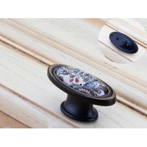 Gold Plated Ceramic Kitchen Cabinet Knobs / Closet Porcelain Handles T Bar Pulls