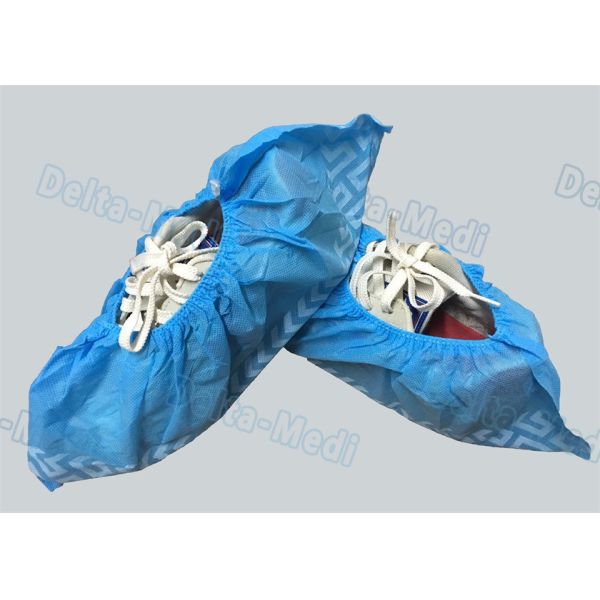 PP White Non Slip Shoe Covers , Lightweight Waterproof Protective Shoe Covers