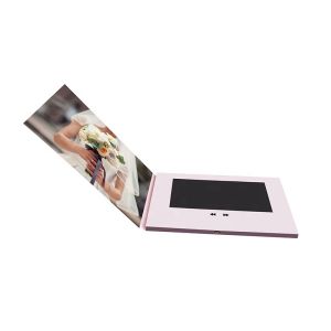 7 inch LCD video invitation card, wedding video invitation card