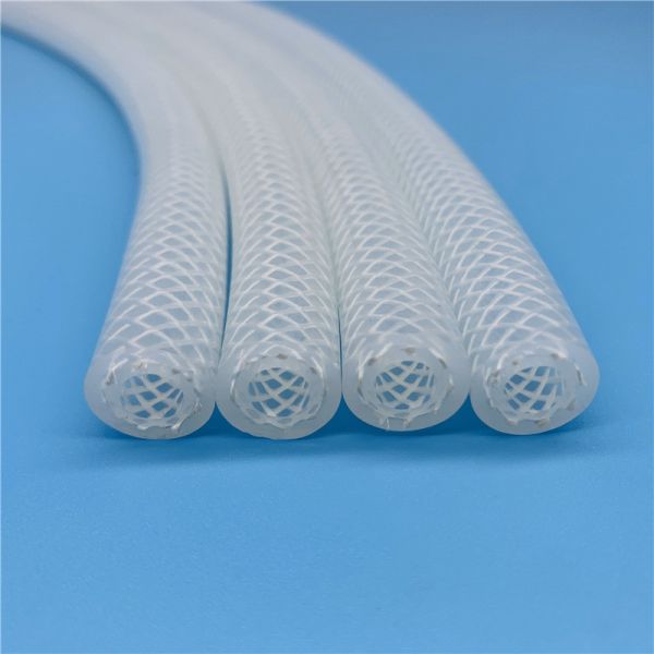 Buy Flexible Reinforced Polyester Braided Silicone Hose Transparent at wholesale prices