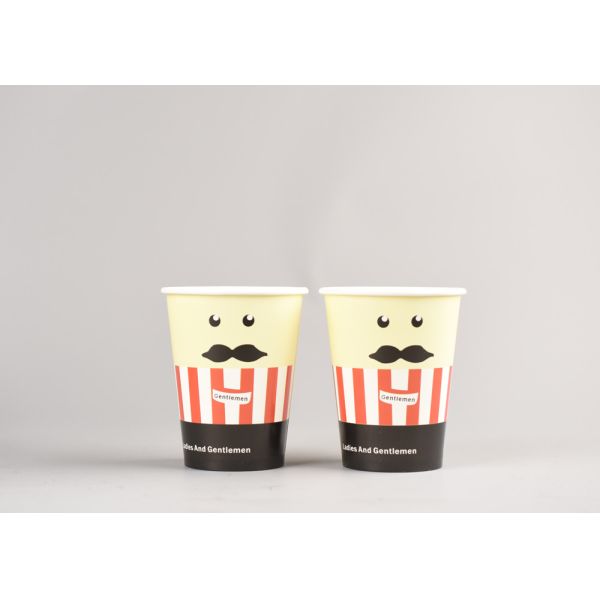 Buy Yellow Takeaway Coffee Cups With Lids , Eco Friendly Disposable Coffee Cups at wholesale prices