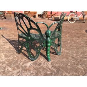 Outside Wrought Iron Table And Chairs Antique Green Butterfly Style