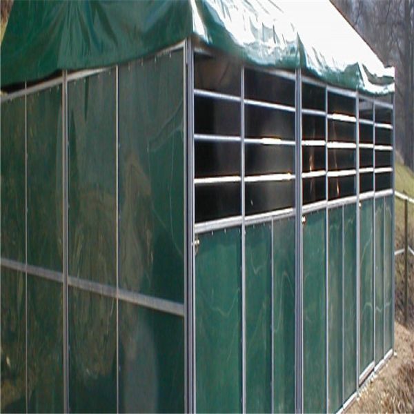 Buy PVC Canvas Horse Stable Box / Galvanized Horse Fence With Steel Frame at wholesale prices