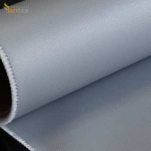 Red Silicone Coated Fiberglass Fabric Fire Resistant Fiberglass Cloth
