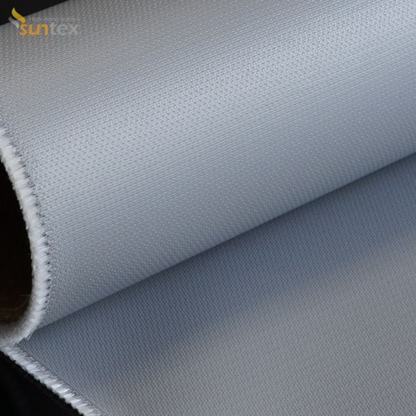 Buy Red Silicone Coated Fiberglass Fabric Fire Resistant Fiberglass Cloth at wholesale prices