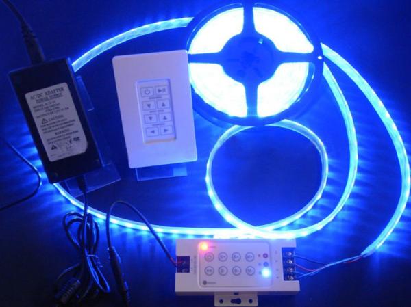 Buy LED strip Kit DC12V Waterproof LED Strip 5050 60LED/m 5M RGB RGBCW RGBWW with 2.4G RF LED Controller & Power adapter EU at wholesale prices