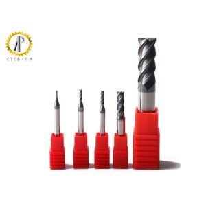 4 Flute Flattened Tungsten Carbide Milling Cutters 58HRC