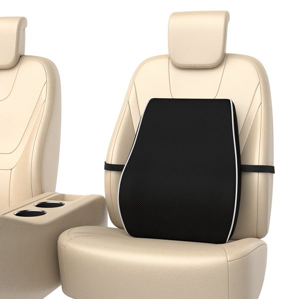 Blue Color Memory Foam Back Cushion Pillow Car Seat Lumbar Rest Office Chair