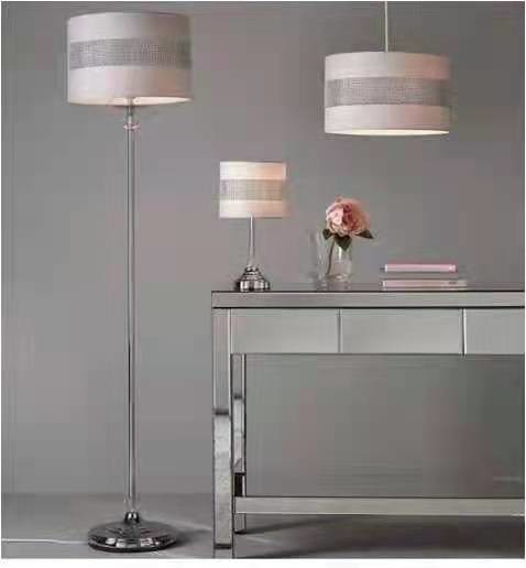 Buy OEM Simple Modern Table Lamp With Diamond Drum Shade at wholesale prices