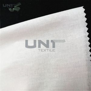 Cotton Soft Shirt Collar Woven Interlining Plain Weave PA Coating