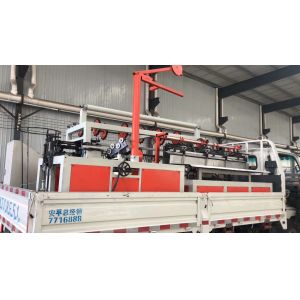 Full Automatic PLC control Double Wire feeding Chain Link Fence Machine