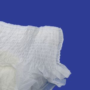 Highly OEM ODM Soft Breathable Cotton Topsheet Pants Diapers with Original Woven