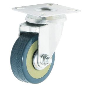 grey rubber caster for trolley apparatus castors 3''