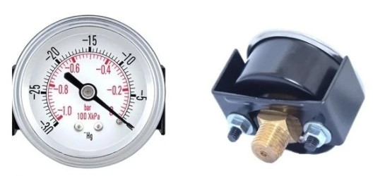 Buy 2.48" 63MM Dry Pressure Gauge 1/8" BSP Back Connection U Clamp at wholesale prices