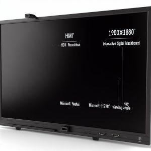 1920*1080 Resolution Interactive Digital Blackboard with HDMI Input and Wide 178