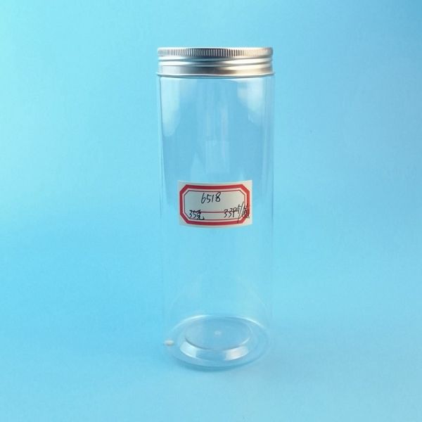 Buy Round Square 500ml 17oz Transparent Plastic Food Jars at wholesale prices