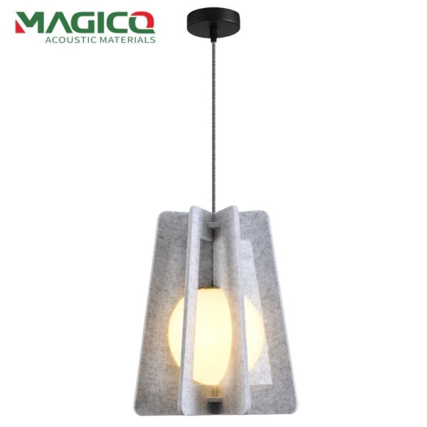 Custom Modern Acoustic Panels Pendant Lighting Felt Lampshade Chandelier with