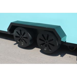 Rustic Street Cuisine Cart Large Capacity and Refrigerator for Street Food Carts