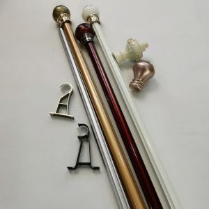 China Adjustable 28mm 0.4mm Galvanized Pipe Curtain Rod on sale