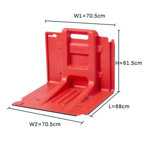Buy Freestanding Emergency Rescue Equipment Thickness 4mm Plastic Flood Barrier at wholesale prices