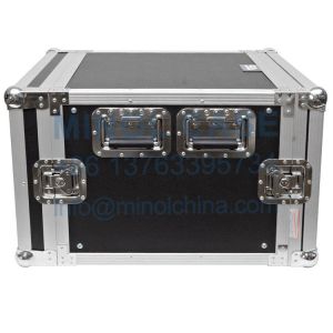 Heavy Handle Aluminum Flight Case Rack Case 6 U