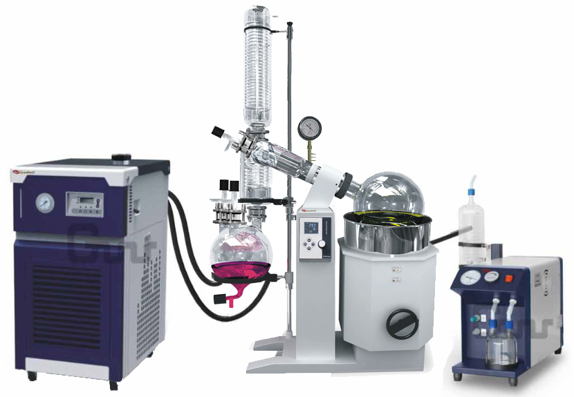 20L Rotary Evaporator R-1020 with Chiller and Vacuum pump