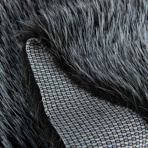 70-80mm Pile Length Acrylic Hair Tippy Dyeing Synthetic Fur Fabric for Winter Coat