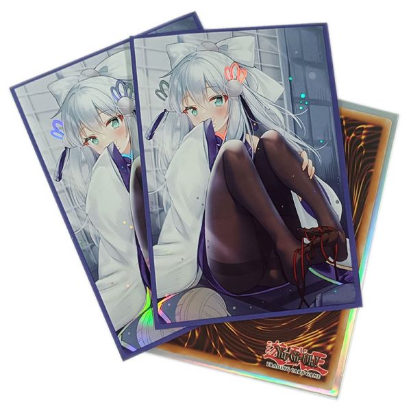 Buy Custom Anime Card Sleeves Yugioh Japan Size 62x89mm Solid Art Printed Game Card Sleeves Plastic Trading Card Sleeves at wholesale prices