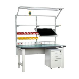 Steel Heavy Duty ESD Antistatic Workbench Coated Surface