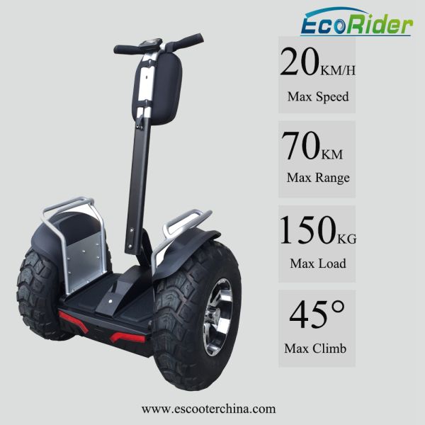 Lithium Battery Segway Electric Scooter , 2 Wheel Self Balancing Electric Chariot